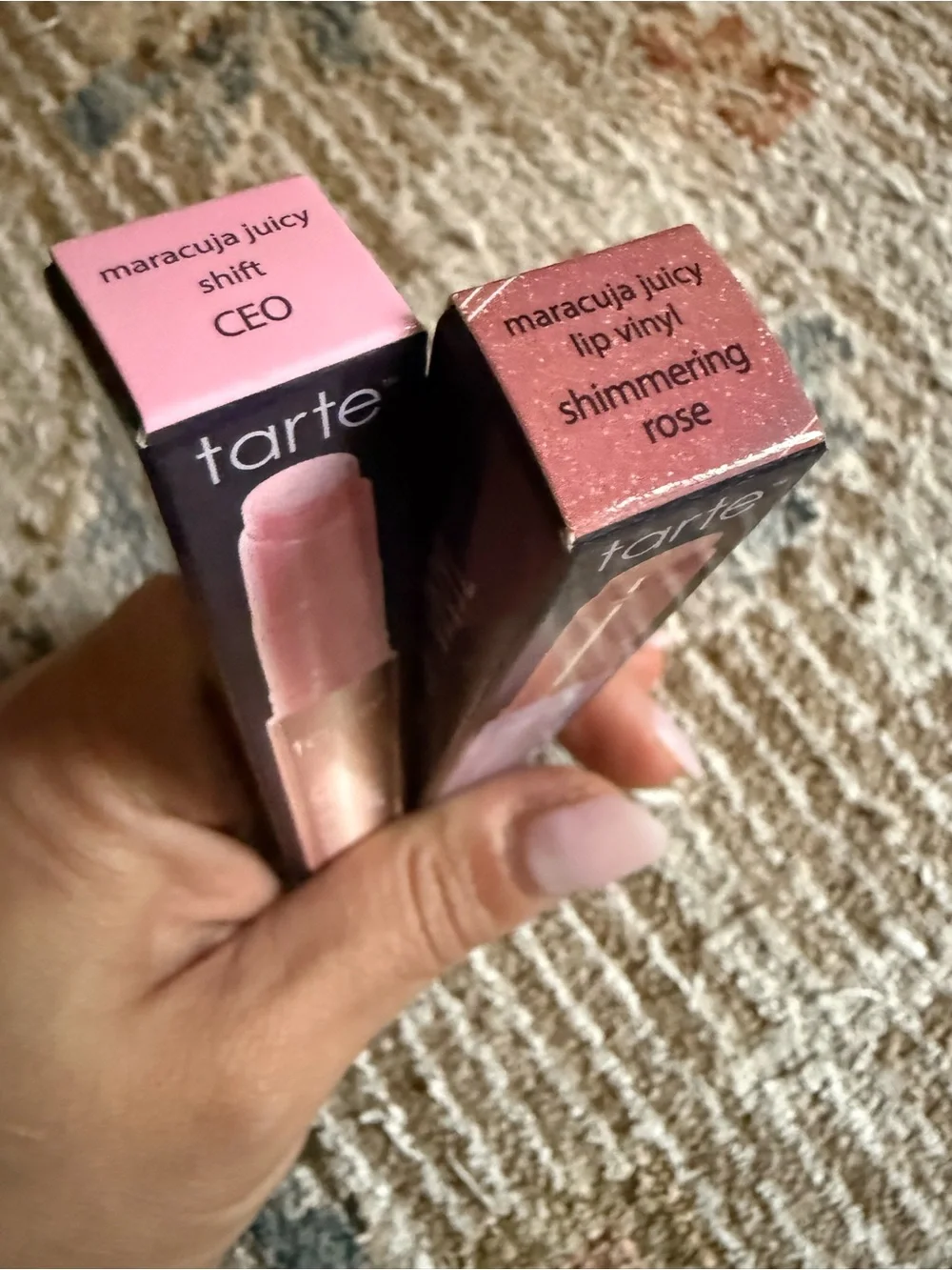 tarte Maracuja Juicy Lip Vinyl & Shift Duo - Pink & Brown Shades